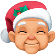 🧑🏼‍🎄 Emoji Weihnachtsperson: mittelhelle Hautfarbe Facebook 14.0.