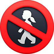 🚷 Emoji Prohibido El Paso De Peatones en Facebook 14.0.