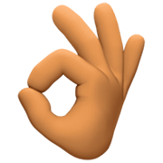 👌🏽 Emoji OK-Zeichen: mittlere Hautfarbe Facebook 14.0.