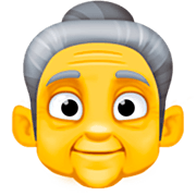 Emoji 👵 Donna Anziana su Facebook 14.0.