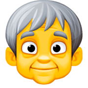 🧓 Emoji Persona Adulta Madura en Facebook 14.0.