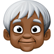 Emoji 🧓🏿 Adulto Anziano: Carnagione Scura su Facebook 14.0.