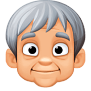 🧓🏼 Emoji Persona Adulta Madura: Tono De Piel Claro Medio en Facebook 14.0.