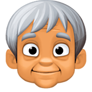 🧓🏽 Emoji älterer Erwachsener: mittlere Hautfarbe Facebook 14.0.