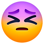 😣 Emoji entschlossenes Gesicht Facebook 14.0.