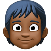 Emoji 🧑🏿 Persona: Carnagione Scura su Facebook 14.0.