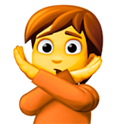Emoji 🙅 Persona Che Fa Segno Di No su Facebook 14.0.