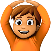 Emoji 🙆🏽 Persona Con Gesto OK: Carnagione Olivastra su Facebook 14.0.