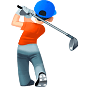 🏌🏻 Emoji Golfer(in): helle Hautfarbe Facebook 14.0.