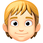 👱🏻 Emoji Persona Adulta Rubia: Tono De Piel Claro en Facebook 14.0.