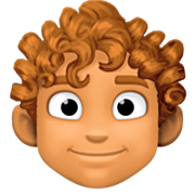 Emoji 🧑🏽‍🦱 Persona: Carnagione Olivastra E Capelli Ricci su Facebook 14.0.