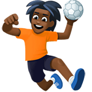 Émoji 🤾🏿 Personne Jouant Au Handball : Peau Foncée sur Facebook 14.0.