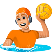 🤽🏼 Emoji Wasserballspieler(in): mittelhelle Hautfarbe Facebook 14.0.
