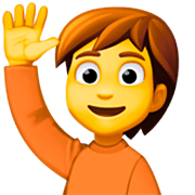 Emoji 🙋 Persona Con Mano Alzata su Facebook 14.0.