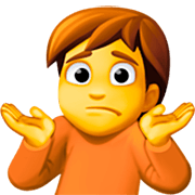 Emoji 🤷 Persona Che Scrolla Le Spalle su Facebook 14.0.