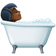🛀🏿 Emoji badende Person: dunkle Hautfarbe Facebook 14.0.