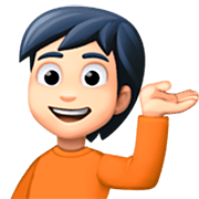 💁🏻 Emoji Persona De Mostrador De Información: Tono De Piel Claro en Facebook 14.0.