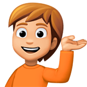 💁🏼 Emoji Persona De Mostrador De Información: Tono De Piel Claro Medio en Facebook 14.0.