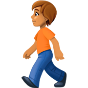 🚶🏽 Emoji Persona Caminando: Tono De Piel Medio en Facebook 14.0.