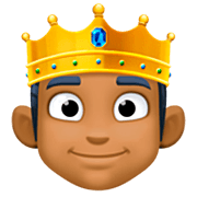 Emoji 🫅🏾 Persona Con La Corona: Carnagione Abbastanza Scura su Facebook 14.0.