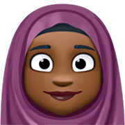 🧕🏿 Emoji Mujer Con Hiyab: Tono De Piel Oscuro en Facebook 14.0.