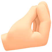 🤌🏻 Emoji zusammengedrückte Finger: helle Hautfarbe Facebook 14.0.