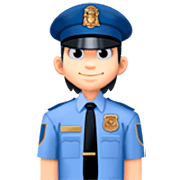 Émoji 👮🏻 Officier De Police : Peau Claire sur Facebook 14.0.
