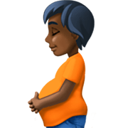 🫄🏿 Emoji Persona Embarazada: Tono De Piel Oscuro en Facebook 14.0.