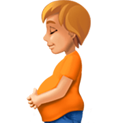 🫄🏼 Emoji Persona Embarazada: Tono De Piel Claro Medio en Facebook 14.0.