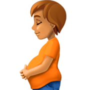 🫄🏽 Emoji Persona Embarazada: Tono De Piel Medio en Facebook 14.0.