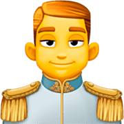 Emoji 🤴 Principe su Facebook 14.0.