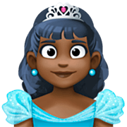👸🏿 Emoji Princesa: Tono De Piel Oscuro en Facebook 14.0.