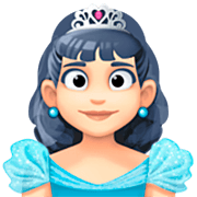 👸🏻 Emoji Princesa: Tono De Piel Claro en Facebook 14.0.