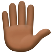 ✋🏿 Emoji Mão Levantada: Pele Escura na Facebook 14.0.