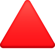 🔺 Emoji rotes Dreieck mit der Spitze nach oben Facebook 14.0.
