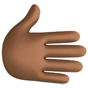 🫱🏿 Emoji Mão Direita: Pele Escura na Facebook 14.0.
