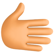 🫱🏽 Emoji Mão Direita: Pele Morena na Facebook 14.0.