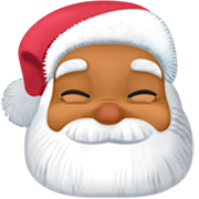 🎅🏾 Emoji Papá Noel: Tono De Piel Oscuro Medio en Facebook 14.0.