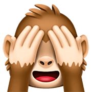 🙈 Emoji sich die Augen zuhaltendes Affengesicht Facebook 14.0.