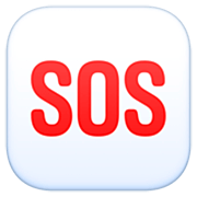 🆘 Emoji SOS-Zeichen Facebook 14.0.