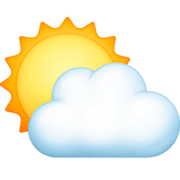 ⛅ Emoji Sonne hinter Wolke Facebook 14.0.