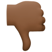 👎🏿 Emoji Daumen runter: dunkle Hautfarbe Facebook 14.0.