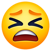 Emoji 😫 Faccina Stanca su Facebook 14.0.