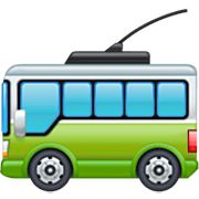 🚎 Emoji ônibus Movido A Eletricidade na Facebook 14.0.