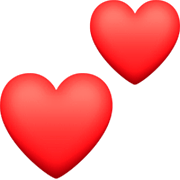 💕 Emoji zwei Herzen Facebook 14.0.