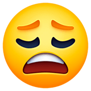 😩 Emoji erschöpftes Gesicht Facebook 14.0.