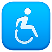 Émoji ♿ Symbole Accès Handicapés sur Facebook 14.0.