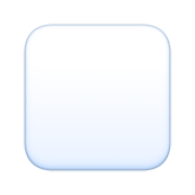 Emoji ◻️ Quadrato Bianco Medio su Facebook 14.0.