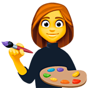 Emoji 👩‍🎨 Artista Donna su Facebook 14.0.