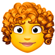 Emoji 👩‍🦱 Donna: Capelli Ricci su Facebook 14.0.